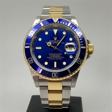 rolex submariner 40mm 16613|Rolex 16613 blue for sale.